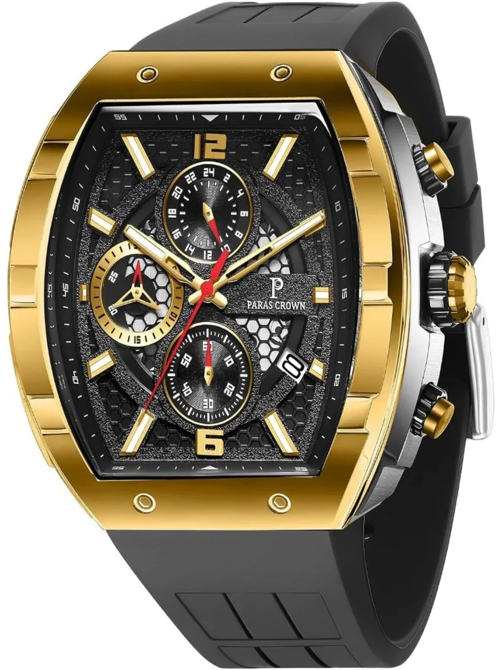 Men's Gold Luxury Fashion Analog Waterproof Luminous Quartz Classic Wrist Watch